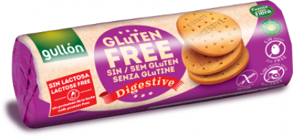Gullón Digestive Gluten free 150g laktoositon, ei sisällä pähkinää eikä kananmunaa